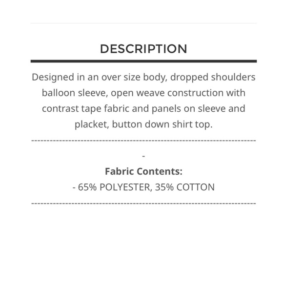 $40 start 204 LAST ONE 💜💜POL button down open weave top - Picture 5 of 5